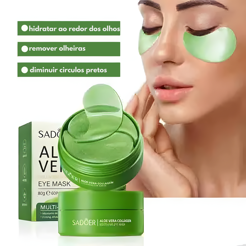 Máscara de Olhos Colágeno com Aloe Vera PREMIUM